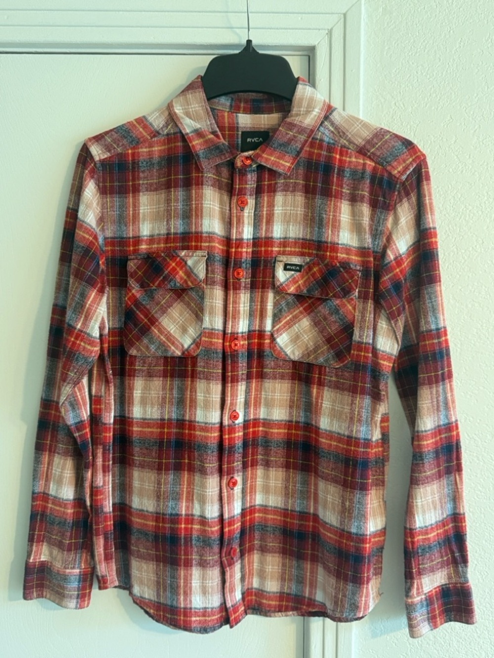 RVCA Red Plaid flannel Shirt